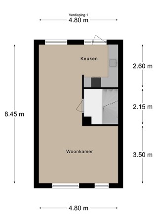 Floorplan - Aan de Ververij 35, 6291 KC Vaals
